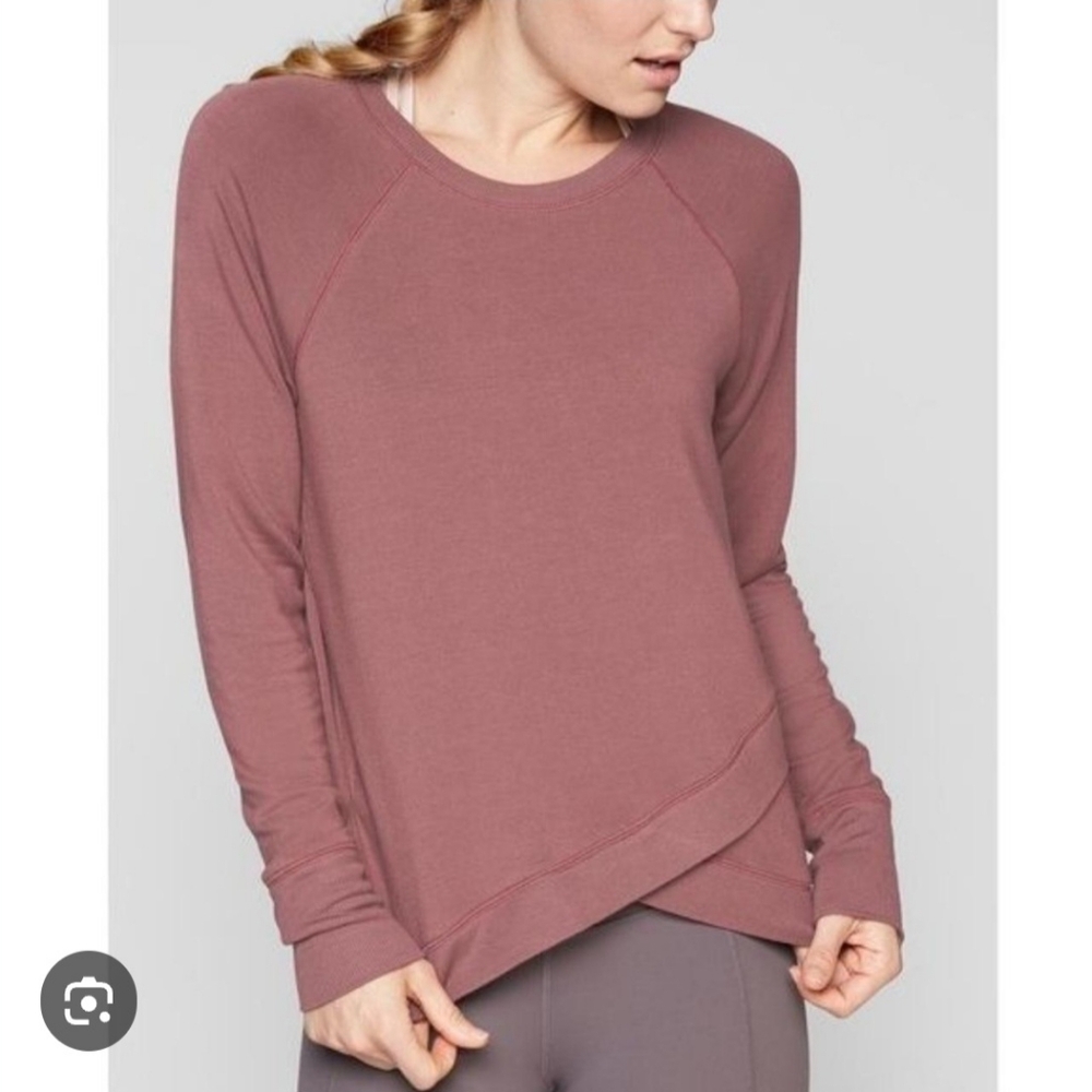 Athleta Burgundy/Purple Asymmetrical  Top